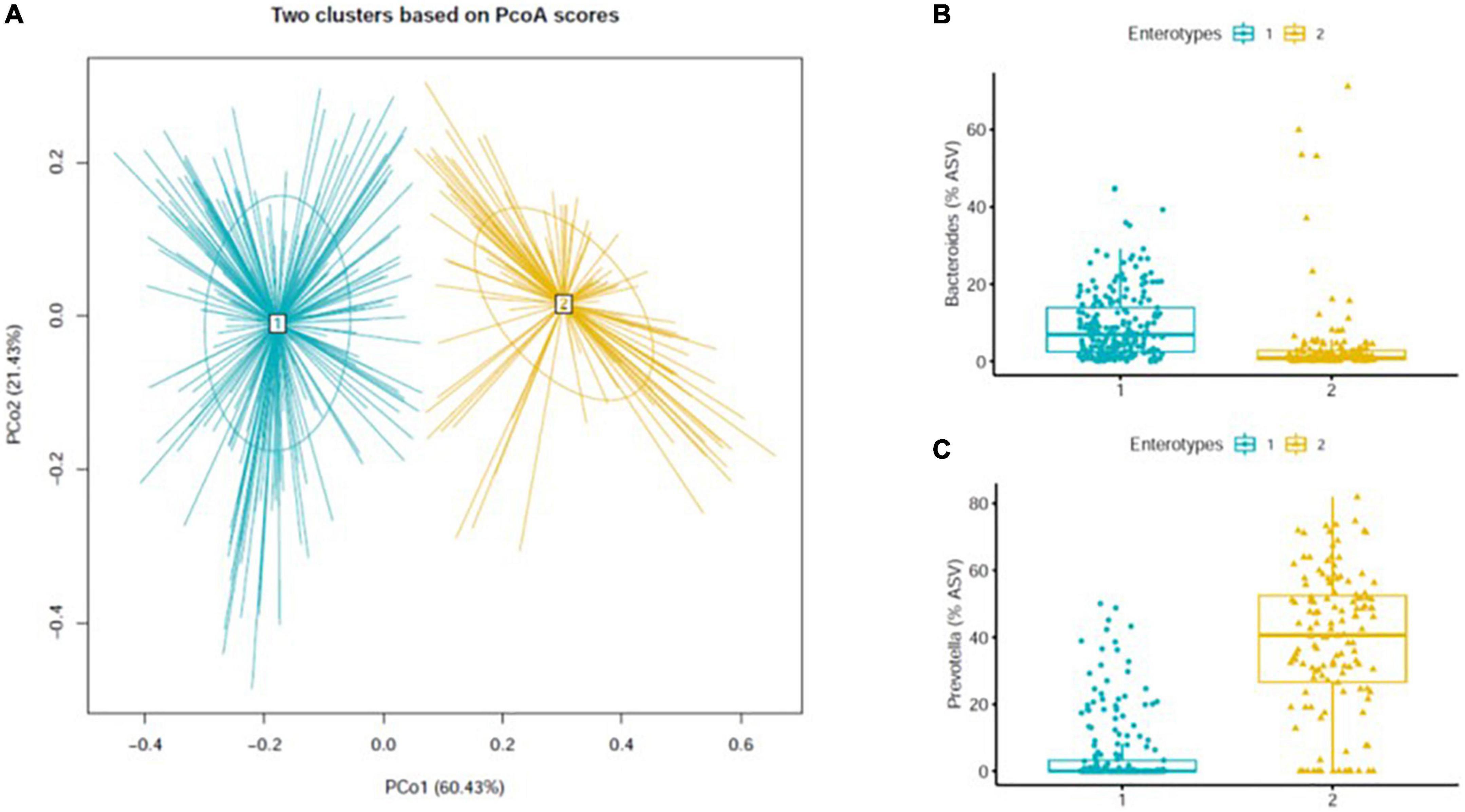 Differences in dietary patterns related to metabolic health by gut microbial enterotypes of Korean adults